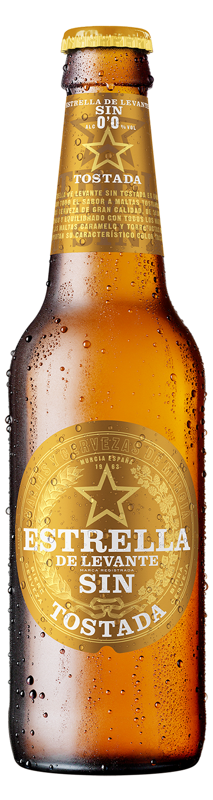 Botella Estrella de Levante 0,0 Tostada